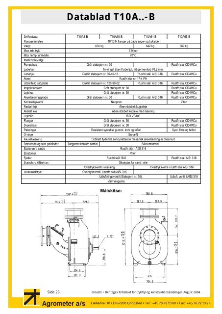 Gorman Rupp Super-T datablad (pdf) - Agrometer a/s