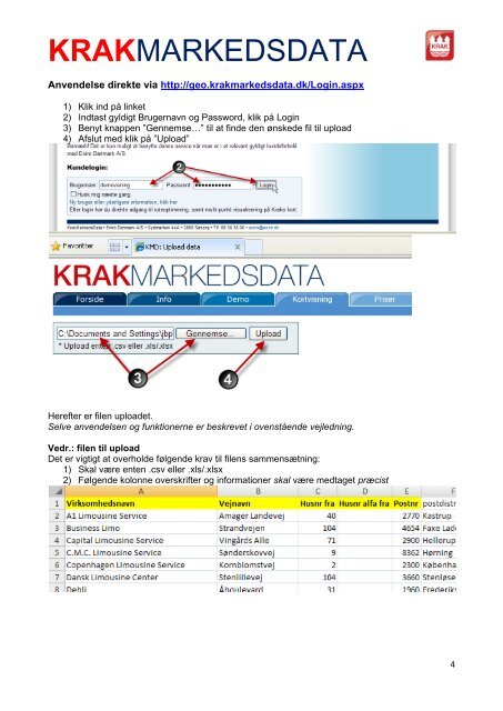 Se eksempel - Krak Markedsdata