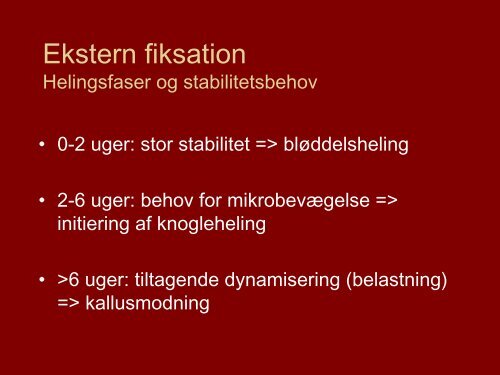 Ekstern fiksation