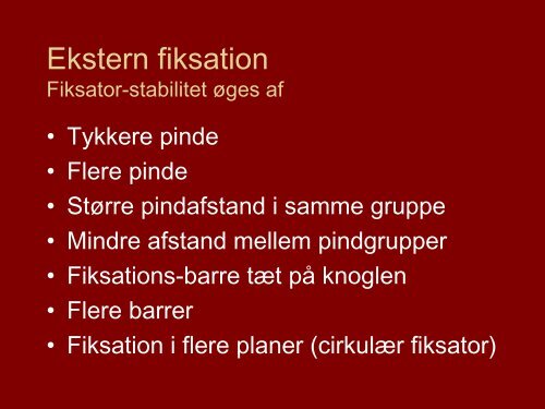 Ekstern fiksation