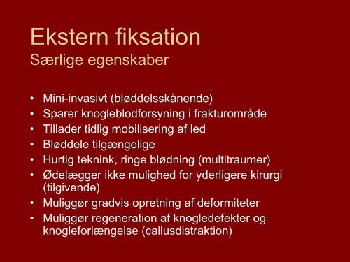 Ekstern fiksation