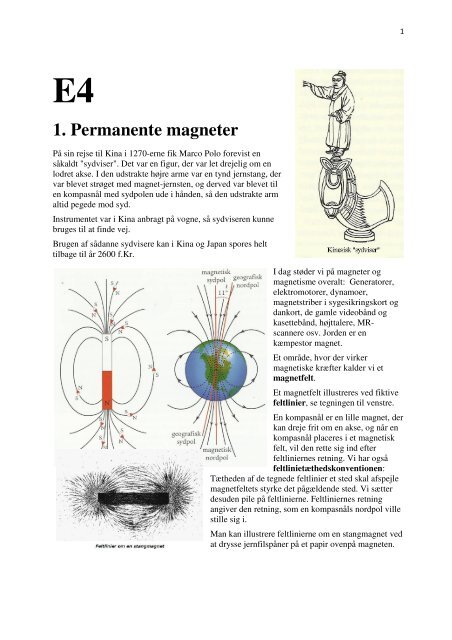 E4 1. Permanente magneter