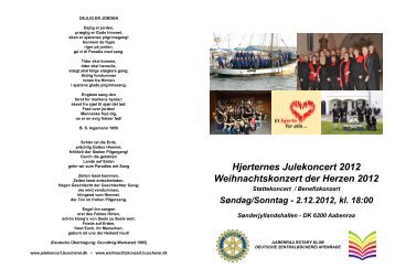 Program/Programm - Hjerternes Julekoncert 2012