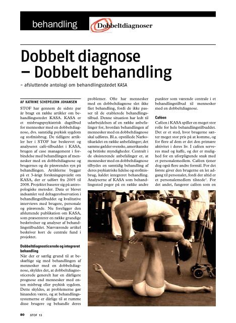 dobbelt diagnose – dobbelt behandling - Stof