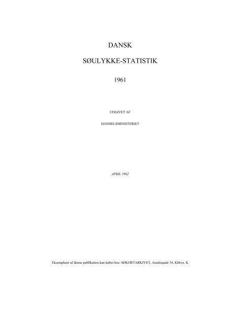 SØULYKKE-STATISTIK