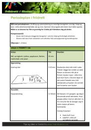 Periodeplan - Tren mot Friidrettens dag - Trinn 1-4 - Friidrett i skolen