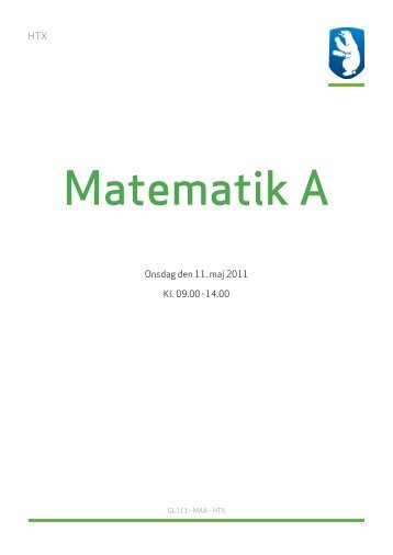 Matematik HTX maj 2011