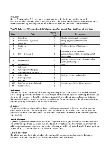 TRAFIKPLAN FOR HERNINg KOMMUNE - Midttrafik