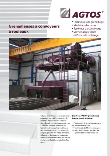 Grenailleuses à convoyeurs à rouleaux