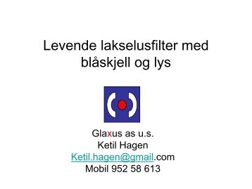 Blåskjell mot lus – Ketil Hagen – Glaxus AS - Lusedata