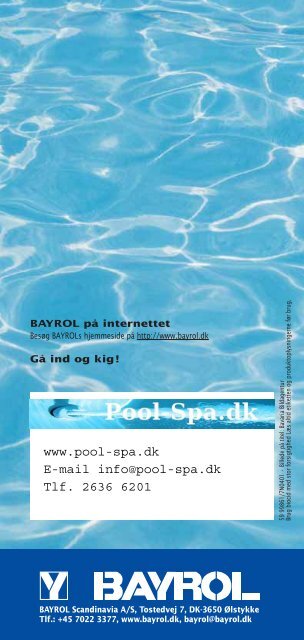 Plejebrochure - Pool-spa