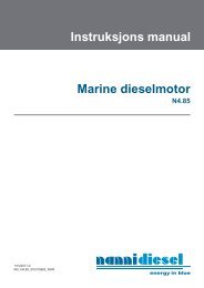 Instruksjons manual Marine dieselmotor N4.85 - Nanni Industries