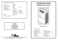 kondensaffugter trotec ttk 100 s