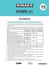 Enade - Filosofia 2011 - Inep