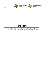 Udskrifter - Tabulex