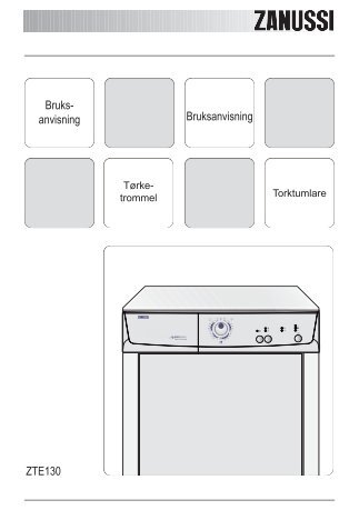 Bruks- anvisning Bruksanvisning ZTE130 - Electrolux-ui.com