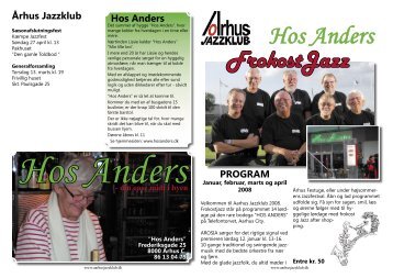 PROGRAM Århus Jazzklub Hos Anders - Aarhus Jazzklub