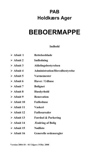 BEBOERMAPPE