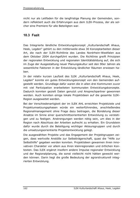 Konzept ILEK AHL - Endbericht - Stadt Ahaus