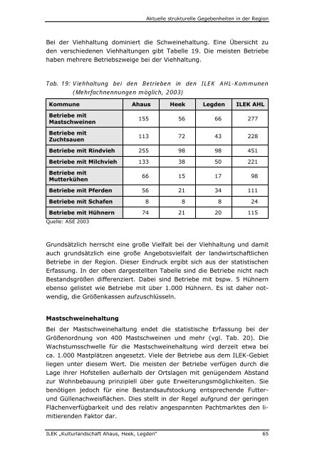 Konzept ILEK AHL - Endbericht - Stadt Ahaus