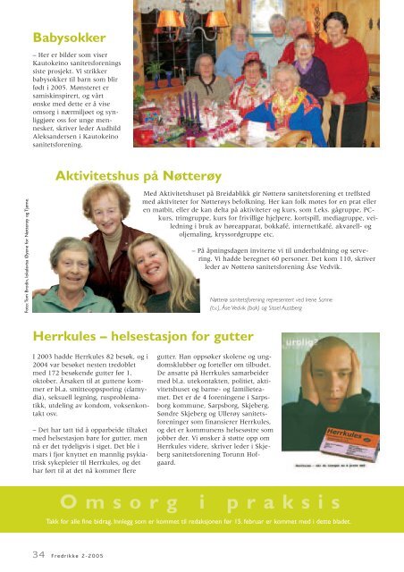 Gullriset 2005 - Norske Kvinners Sanitetsforening