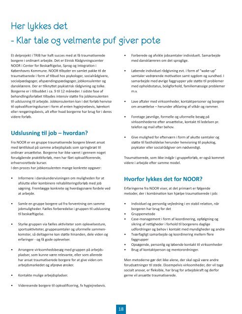 Traumatiserede i beskæftigelse - Professionshøjskolen UCC