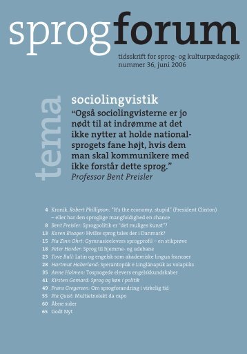 sociolingvistik - Aarhus Universitetsforlag
