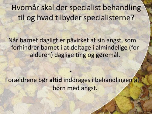 Angst hos børn - Region Sjælland