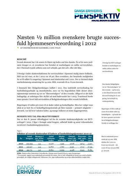 Læs hele analysen i Dansk Erhvervs Perspektiv nr 1/2013