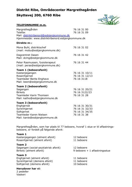 ind- og fraflytning - Distrikt Ribe Nord - Esbjerg Kommune