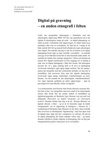 Digital på gravning – en anden etnografi i felten - Jette Rostock