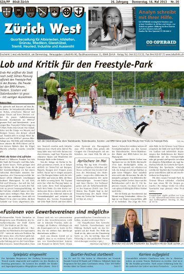 Lob und Kritik für den Freestyle-Park - Lokalinfo AG