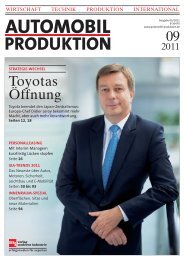 Toyotas Öffnung - Automobil Produktion