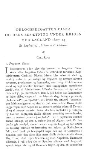 orlogsfregatten diana og dens besætning under krigen med england ...