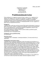 Praktikstedsbeskrivelse