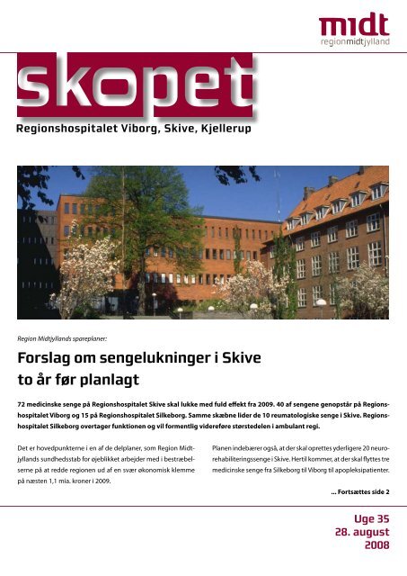 personaleblad for Regionshospitalet Viborg, Skive, Kjellerup