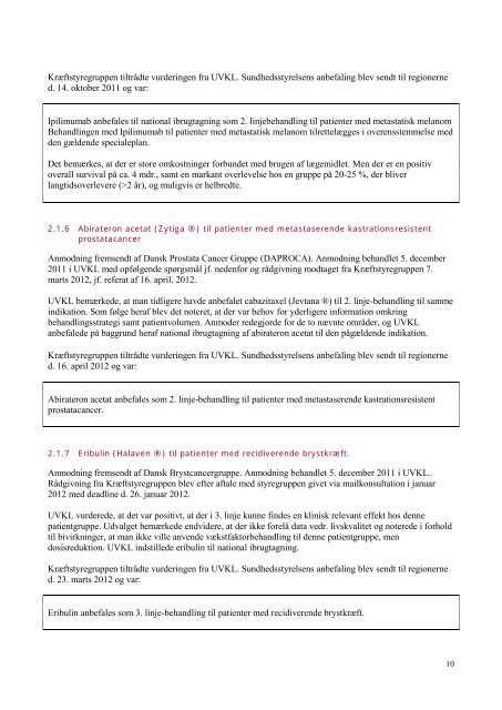 Årsrapport 2011-2012 for - Sundhedsstyrelsen