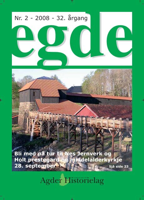 EGDE nr 2 - 2008 - Agder Historielag