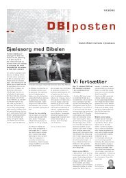 DBI posten - Dansk Bibel-Institut