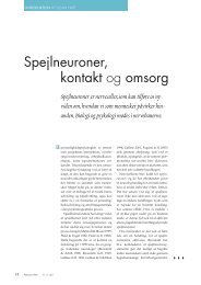 Spejlneuroner, kontakt og omsorg - neuroaffect.dk