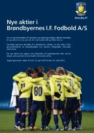 Nye aktier i Brøndbyernes I.F. Fodbold A/S - Brondby.com