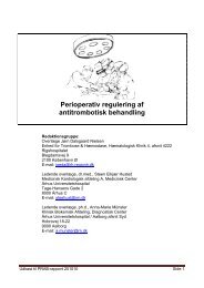 Perioperativ regulering af antitrombotisk behandling