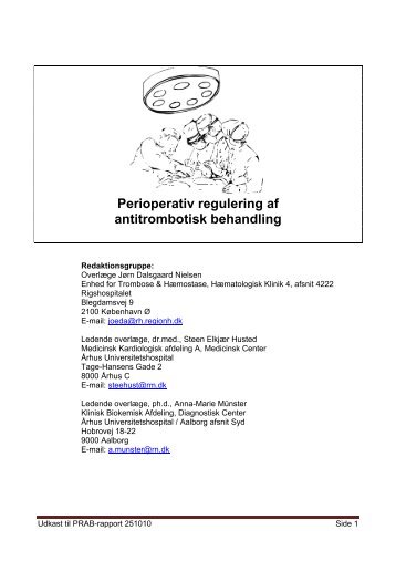 Perioperativ regulering af antitrombotisk behandling