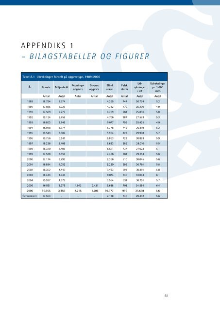 STATISTISKE BERETNING 2006 - Beredskabsstyrelsen