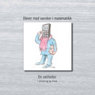 En veileder Elever med vansker i matematikk - Statped