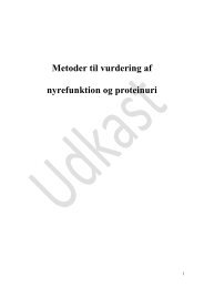 Metoder til vurdering af nyrefunktion og proteinuri - Dansk Selskab ...