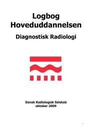 logbog hoveduddannelsen okt 09 - Dansk Radiologisk Selskab