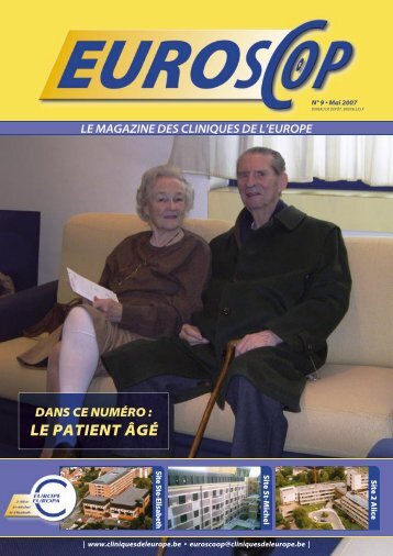 le patient âgé - Cliniques de l'Europe