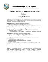 Ordenanza del Aseo de la Ciudad de San Miguel - Alcaldia ...