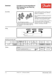 RLV-KD, H-stykke til universalradiatorer - Danfoss Varme